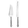 Tiffany & Co. Lotus cake knife and server in sterling silver. | ^ The Couple|Wedding Gifts