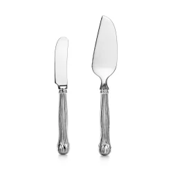 Tiffany & Co. Lotus cheese spreader and server in sterling silver. | ^ The Couple|Wedding Gifts