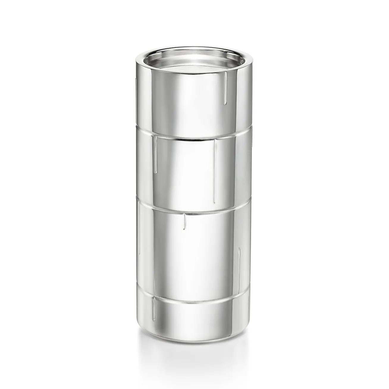 Tiffany & Co. Modern Bamboo Pillar Candleholder in Sterling Silver | ^ The Home|Housewarming Gifts