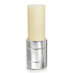 Tiffany & Co. Modern Bamboo Pillar Candleholder in Sterling Silver | ^ The Home|Housewarming Gifts