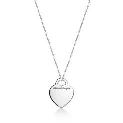 Tiffany & Co. Mom Medium Heart Tag Pendant in Sterling Silver | ^ Necklaces & Pendants|Sterling Silver Jewelry