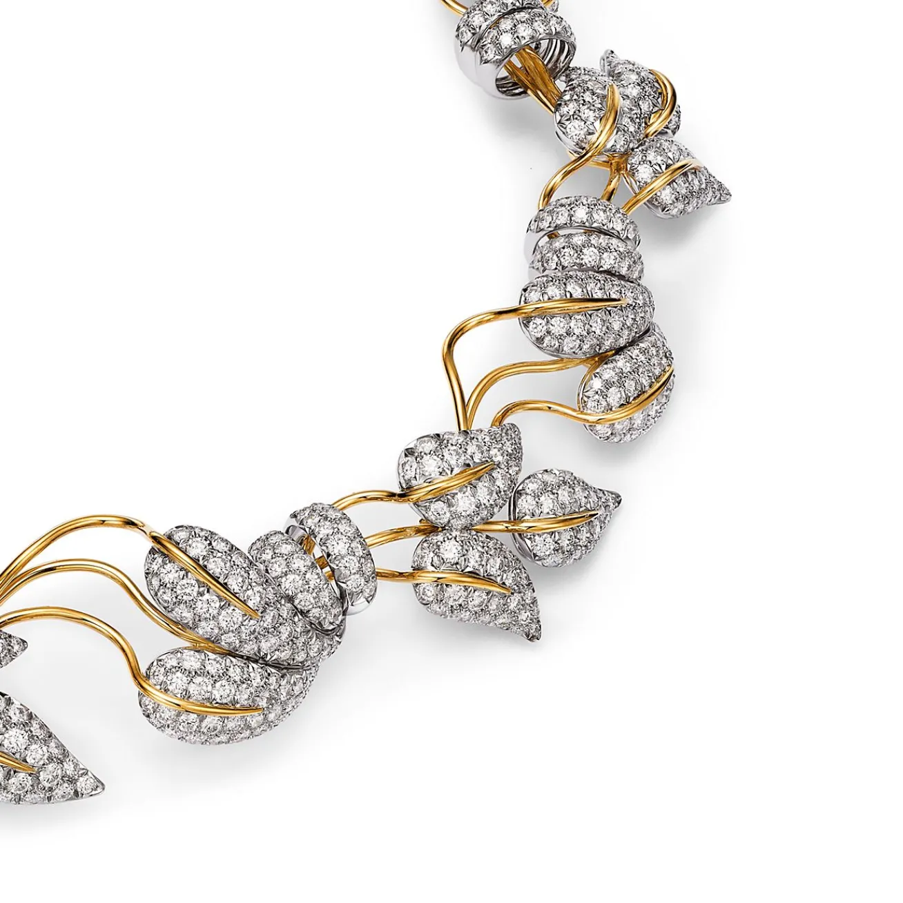 Tiffany & Co. Necklace in Platinum and Yellow Gold with Diamonds | ^ Necklaces & Pendants|Gold Jewelry