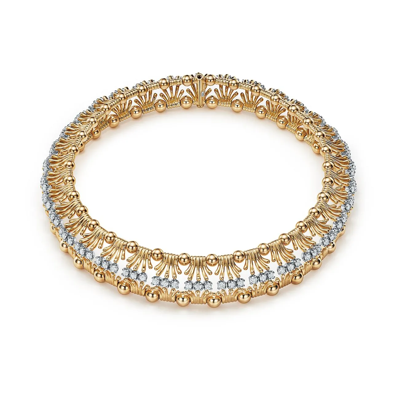 Tiffany & Co. Necklace in Yellow Gold and Platinum with Diamonds | ^ Necklaces & Pendants|Gold Jewelry
