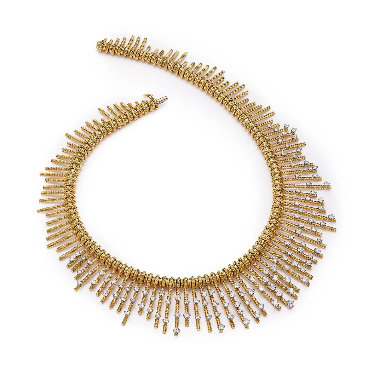 Tiffany & Co. Necklace in Yellow Gold and Platinum with Diamonds | ^ Necklaces & Pendants|Gold Jewelry