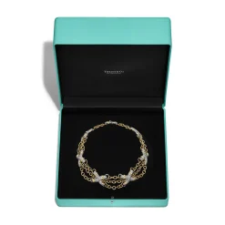 Tiffany & Co. Necklace in Yellow Gold and Platinum with Diamonds | ^ Necklaces & Pendants|Gold Jewelry