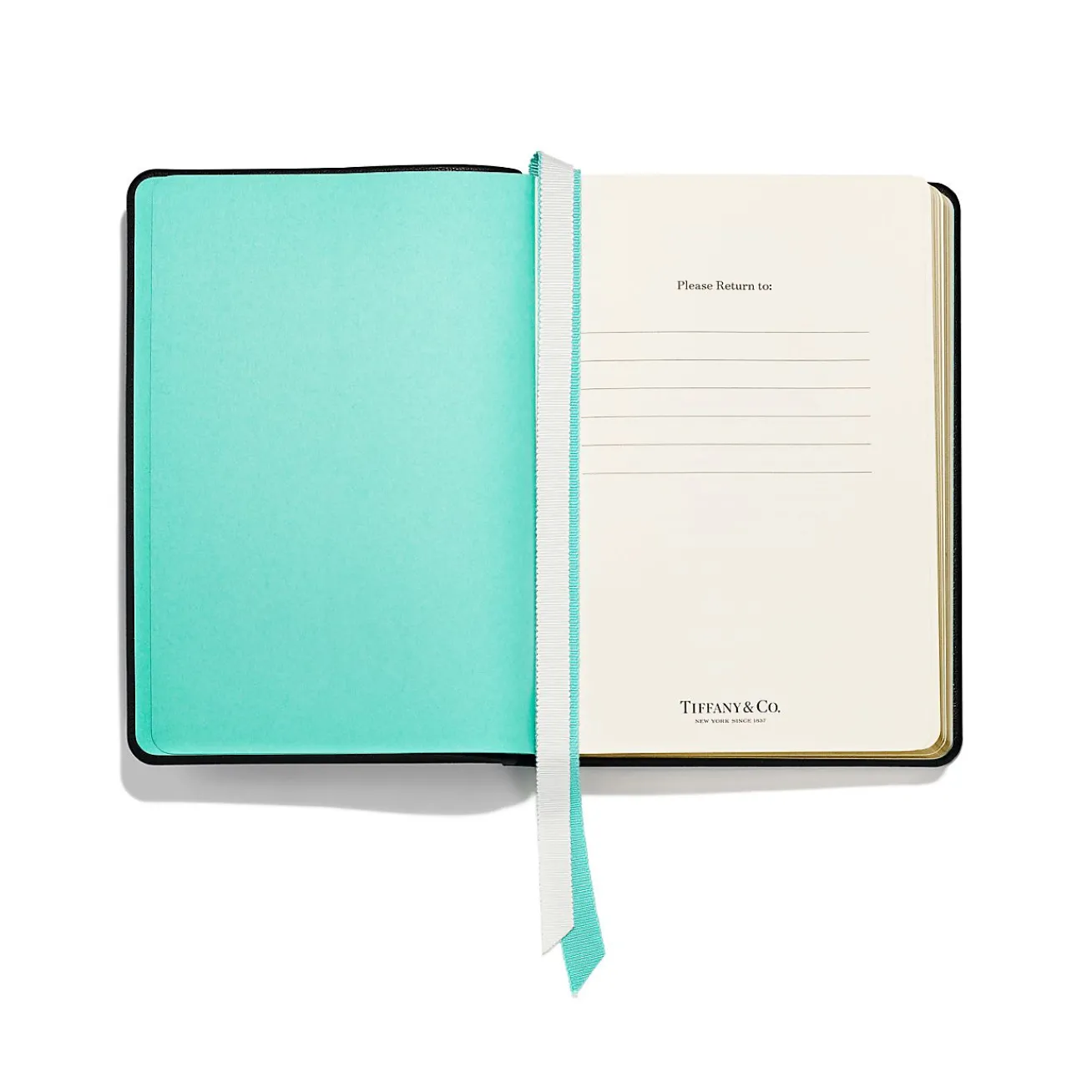 Tiffany & Co. Notebook in Black Leather | ^ The Home|Housewarming Gifts