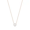Tiffany & Co. Open circle pendant in 18k rose gold with diamonds, mini. | ^ Necklaces & Pendants|Rose Gold Jewelry
