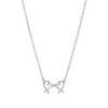 Tiffany & Co. Paloma Picasso® Double Loving Heart pendant in sterling silver with diamonds. | ^ Necklaces & Pendants|Sterling Silver Jewelry