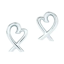 Tiffany & Co. Paloma Picasso® Loving Heart earrings in sterling silver. | ^ Earrings|Sterling Silver Jewelry