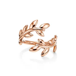 Tiffany & Co. Paloma Picasso® Olive Leaf Bypass Ring in Rose Gold | ^ Rings|Rose Gold Jewelry