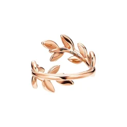 Tiffany & Co. Paloma Picasso® Olive Leaf Bypass Ring in Rose Gold | ^ Rings|Rose Gold Jewelry