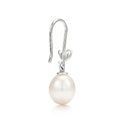 Tiffany & Co. Paloma Picasso® Olive Leaf drop earrings in sterling silver with pearls. | ^ Earrings|Sterling Silver Jewelry