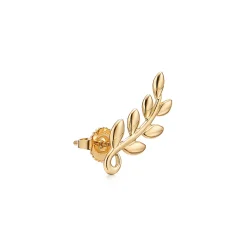 Tiffany & Co. Paloma Picasso® Olive Leaf climber earrings in 18k gold. | ^ Earrings|Gifts for Her