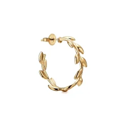 Tiffany & Co. Paloma Picasso® Olive Leaf hoop earrings in 18k gold. | ^ Earrings|Gifts for Her