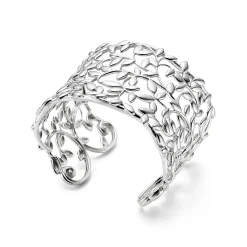 Tiffany & Co. Paloma Picasso® Olive Leaf cuff in sterling silver, medium. | ^ Bracelets|Sterling Silver Jewelry