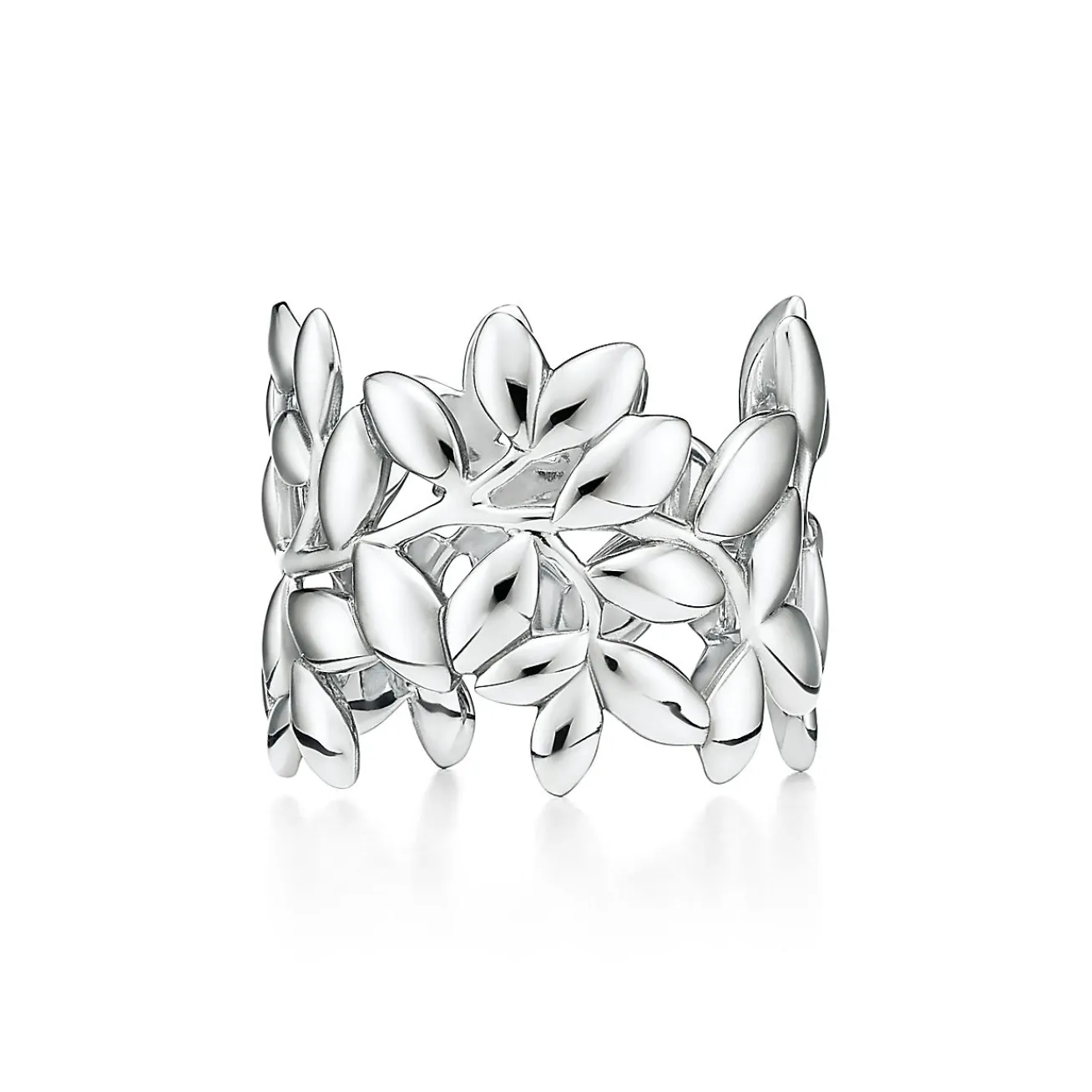 Tiffany & Co. Paloma Picasso® Olive Leaf Band Ring in Silver | ^ Rings|Bold Silver Jewelry