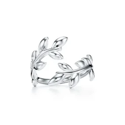 Tiffany & Co. Paloma Picasso® Olive Leaf Bypass Ring in Silver | ^ Rings|Sterling Silver Jewelry