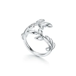 Tiffany & Co. Paloma Picasso® Olive Leaf Bypass Ring in Silver | ^ Rings|Sterling Silver Jewelry