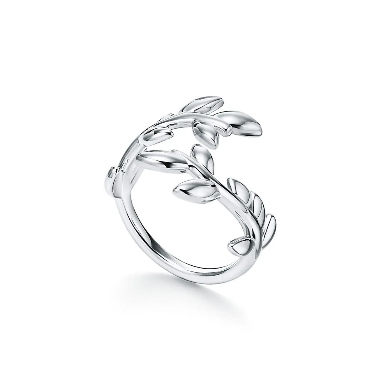 Tiffany & Co. Paloma Picasso® Olive Leaf Bypass Ring in Silver | ^ Rings|Sterling Silver Jewelry