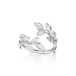 Tiffany & Co. Paloma Picasso® Olive Leaf Bypass Ring in Silver | ^ Rings|Sterling Silver Jewelry