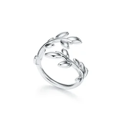 Tiffany & Co. Paloma Picasso® Olive Leaf Bypass Ring in Silver | ^ Rings|Sterling Silver Jewelry