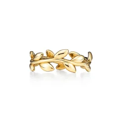 Tiffany & Co. Paloma Picasso® Olive Leaf Band Ring in Yellow Gold, Narrow | ^ Rings|Gifts for Her