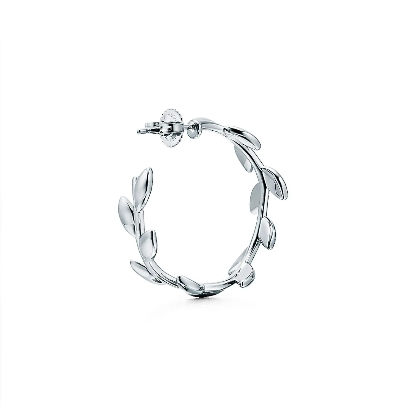 Tiffany & Co. Paloma Picasso® Olive Leaf hoop earrings in sterling silver. | ^ Earrings|Gifts for Her
