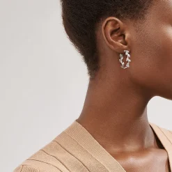 Tiffany & Co. Paloma Picasso® Olive Leaf hoop earrings in sterling silver. | ^ Earrings|Gifts for Her