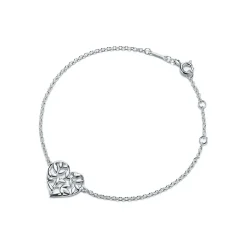 Tiffany & Co. Paloma Picasso® Olive Leaf heart bracelet in sterling silver. | ^ Bracelets|Gifts for Her
