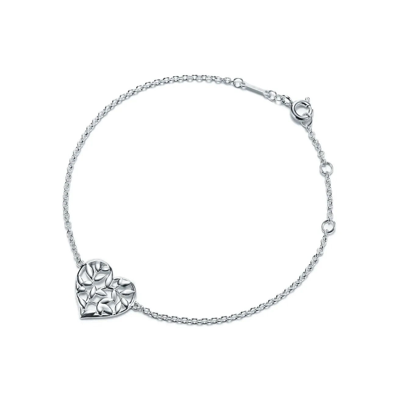 Tiffany & Co. Paloma Picasso® Olive Leaf heart bracelet in sterling silver. | ^ Bracelets|Gifts for Her