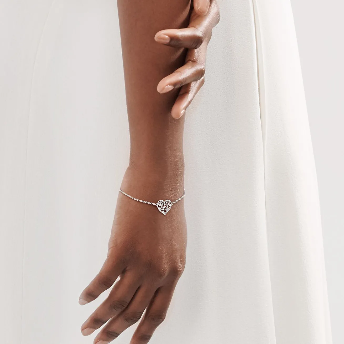 Tiffany & Co. Paloma Picasso® Olive Leaf heart bracelet in sterling silver. | ^ Bracelets|Gifts for Her