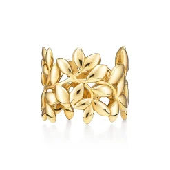 Tiffany & Co. Paloma Picasso® Olive Leaf Band Ring in Yellow Gold | ^ Rings|Gold Jewelry