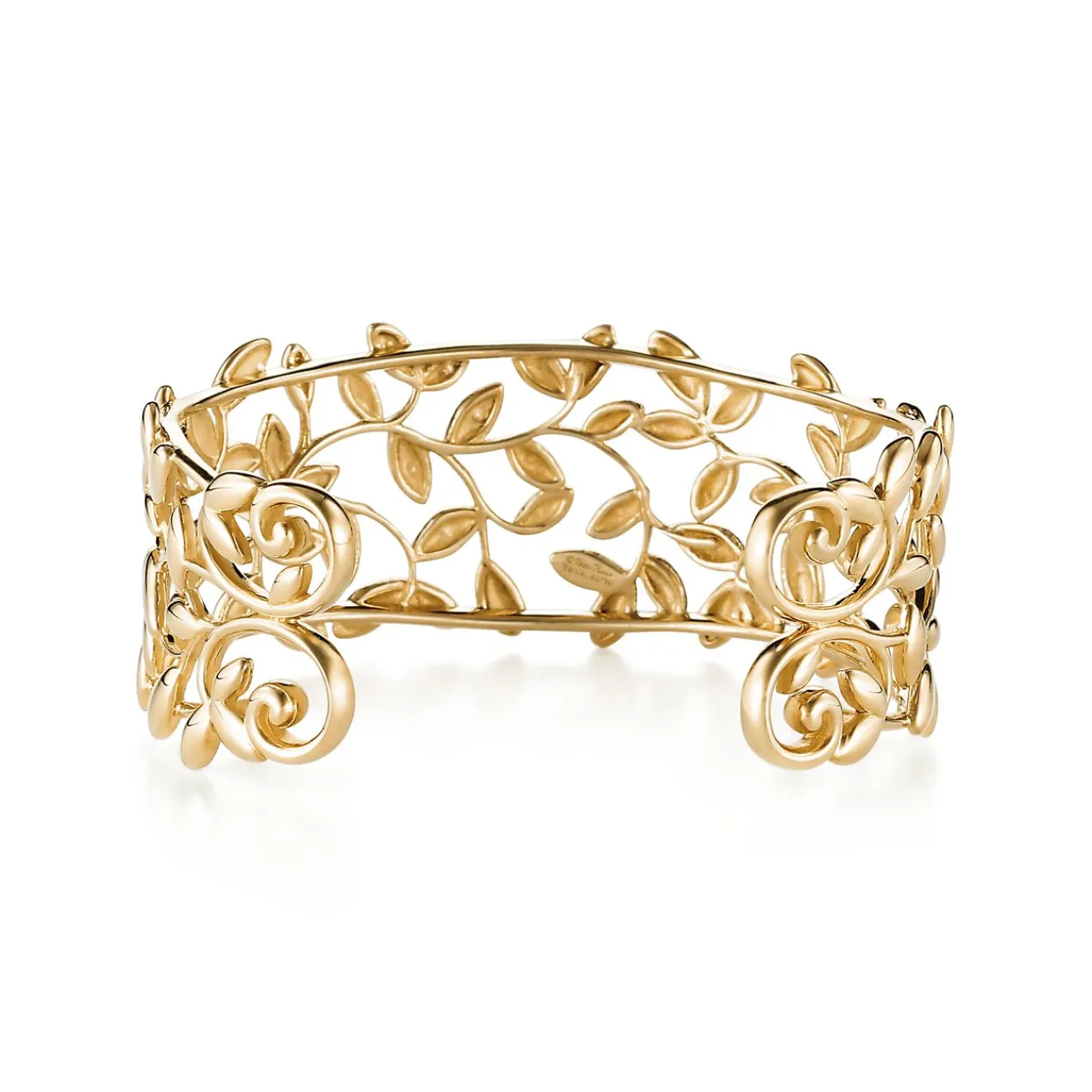 Tiffany & Co. Paloma Picasso® Olive Leaf narrow cuff in 18k gold, medium. | ^ Bracelets|Gold Jewelry