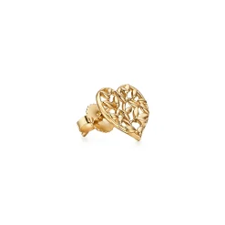 Tiffany & Co. Paloma Picasso® Olive Leaf heart earrings in 18k gold. | ^ Earrings|Gold Jewelry
