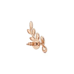 Tiffany & Co. Paloma Picasso® Olive Leaf climber earrings in 18k rose gold. | ^ Earrings|Rose Gold Jewelry