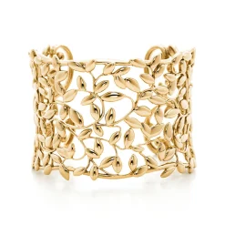 Tiffany & Co. Paloma Picasso® Olive Leaf cuff in 18k gold, medium. | ^ Bracelets|Gold Jewelry