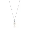 Tiffany & Co. Paloma Picasso® Olive Leaf pendant in sterling silver with a cultured pearl. | ^ Necklaces & Pendants|Gifts for Her
