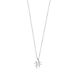 Tiffany & Co. Paloma's Graffiti hashtag pendant in sterling silver, small. | ^ Necklaces & Pendants|Sterling Silver Jewelry