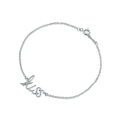 Tiffany & Co. Paloma's Graffiti kiss bracelet in sterling silver, size medium. | ^ Bracelets|Sterling Silver Jewelry