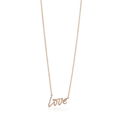 Tiffany & Co. Paloma's Graffiti love pendant in 18k rose gold, small. | ^ Necklaces & Pendants|Rose Gold Jewelry
