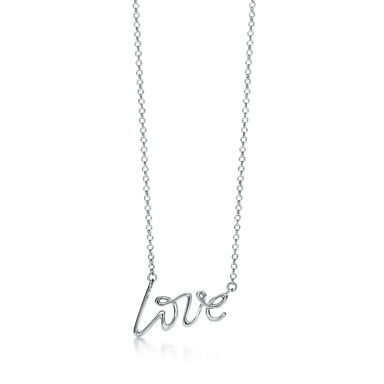 Tiffany & Co. Paloma's Graffiti love pendant in sterling silver, small. | ^ Necklaces & Pendants|Sterling Silver Jewelry