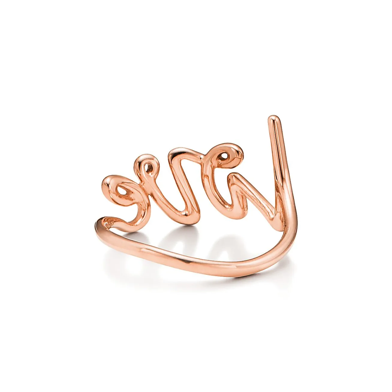 Tiffany & Co. Paloma's Graffiti Love Ring in Rose Gold, Small | ^ Rings|Rose Gold Jewelry