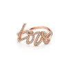 Tiffany & Co. Paloma's Graffiti Love Ring in Rose Gold with Diamonds, Small | ^ Rings|Rose Gold Jewelry