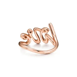 Tiffany & Co. Paloma's Graffiti Love Ring in Rose Gold with Diamonds, Small | ^ Rings|Rose Gold Jewelry
