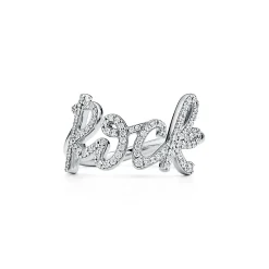Tiffany & Co. Paloma's Graffiti Rock Ring in White Gold with Diamonds, Small | ^ Rings|Diamond Jewelry