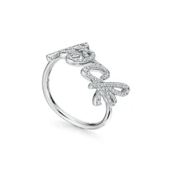 Tiffany & Co. Paloma's Graffiti Rock Ring in White Gold with Diamonds, Small | ^ Rings|Diamond Jewelry