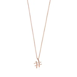 Tiffany & Co. Paloma's Graffiti small hashtag pendant in 18k rose gold, 16". | ^ Necklaces & Pendants|Rose Gold Jewelry