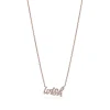 Tiffany & Co. Paloma's Graffiti wish pendant in 18k rose gold with diamonds. | ^ Necklaces & Pendants|Rose Gold Jewelry