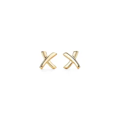 Tiffany & Co. Paloma's Graffiti X earrings in 18k gold. | ^ Earrings|Gold Jewelry