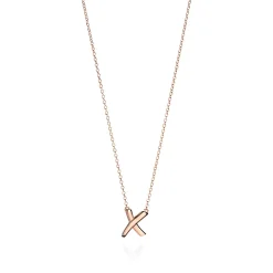 Tiffany & Co. Paloma's Graffiti X pendant in 18k rose gold, small. | ^ Necklaces & Pendants|Rose Gold Jewelry
